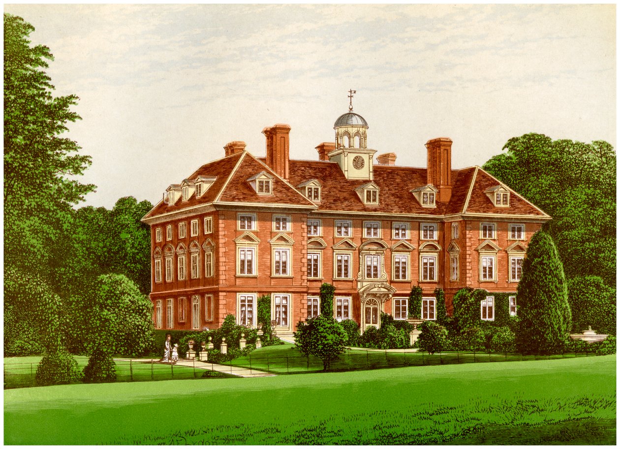 Tyttenhanger Park, Hertfordshire, hjemmet til grevinnen av Caledon, c1880 av Unbekannt