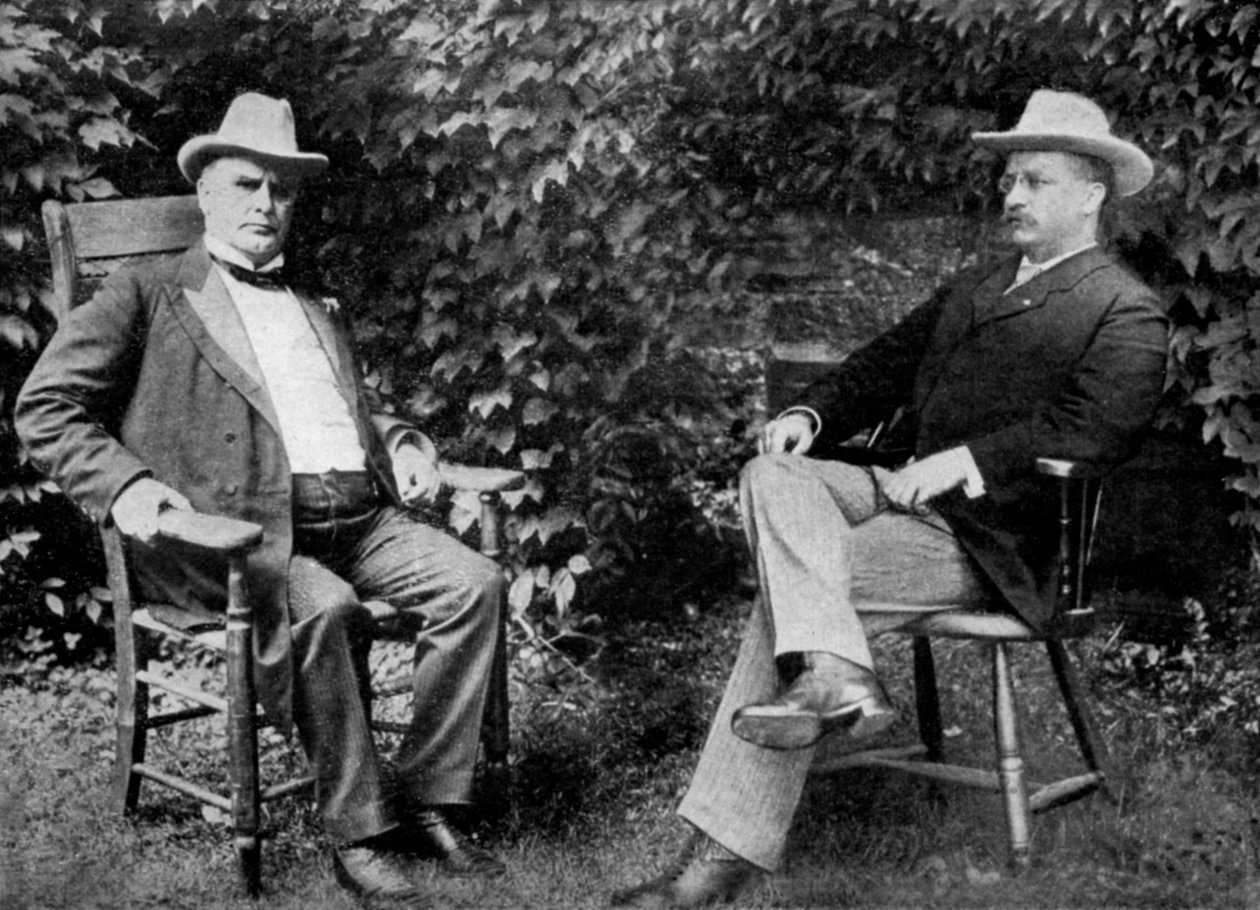 USAs president William McKinley og visepresident Theodore Roosevelt, 1899 1951 av Unbekannt
