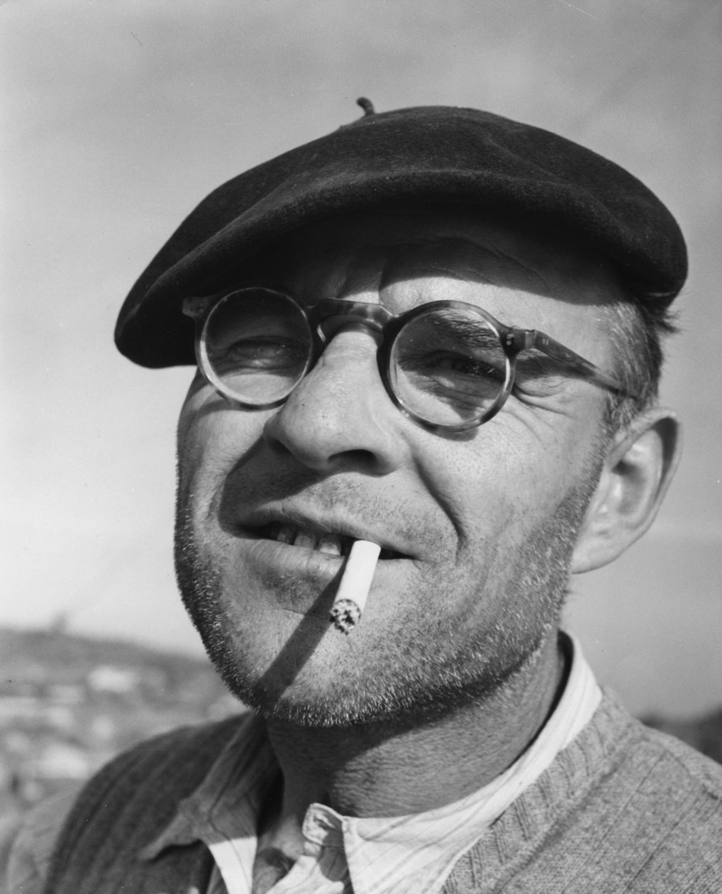 Umberto Bratti, en Donzere-Mondragon-kanal og kraftarbeider, 1952 av Unbekannt