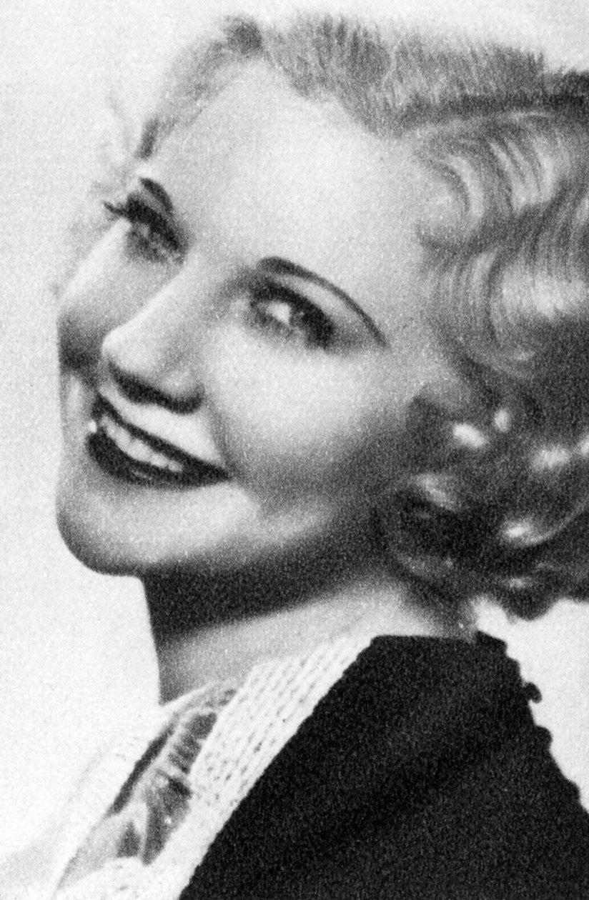 Una Merkel , amerikansk filmskuespillerinne, 1934-1935 av Unbekannt