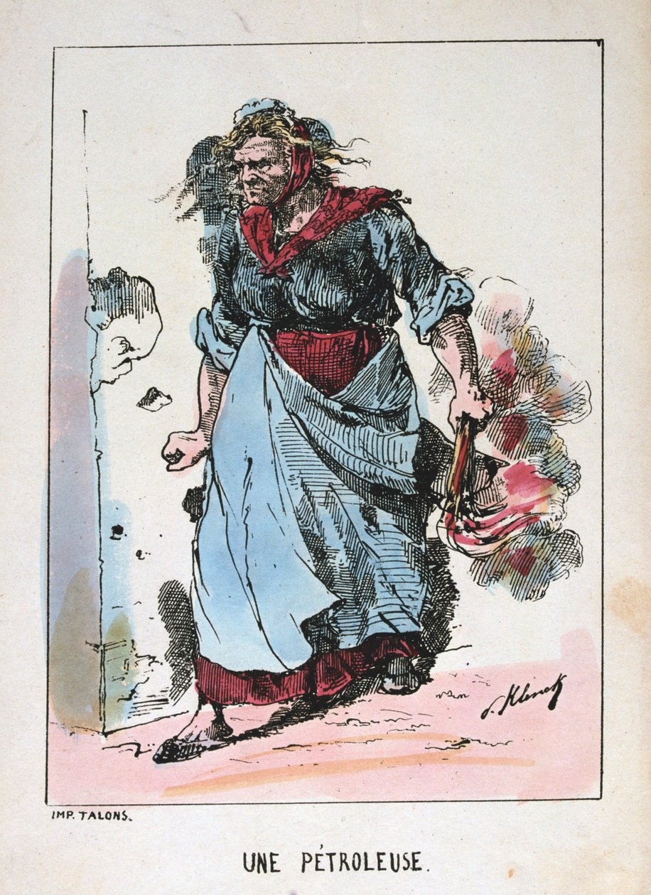 A Petroleuse, Paris kommune, 1871. av Unbekannt