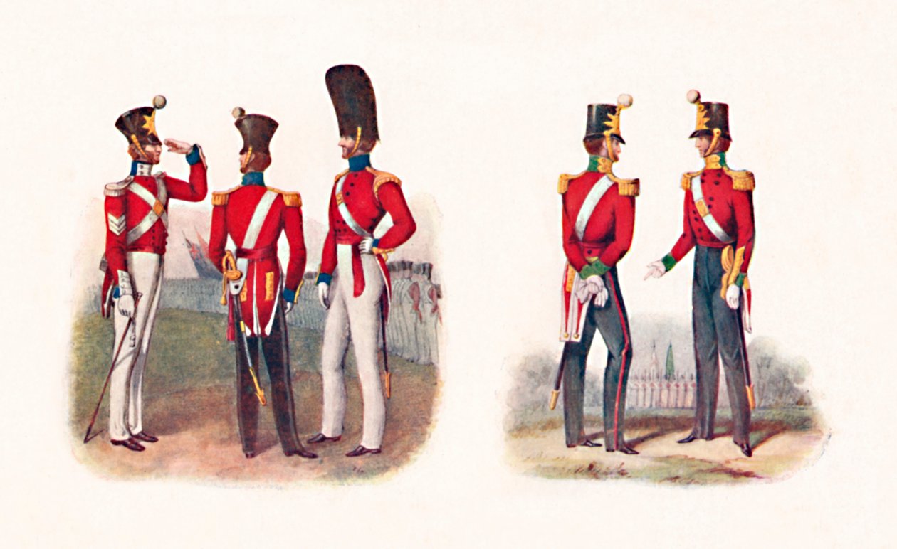 Uniformer av 86. Regt., 1842, og Regt., 1848, 1904 av Unbekannt