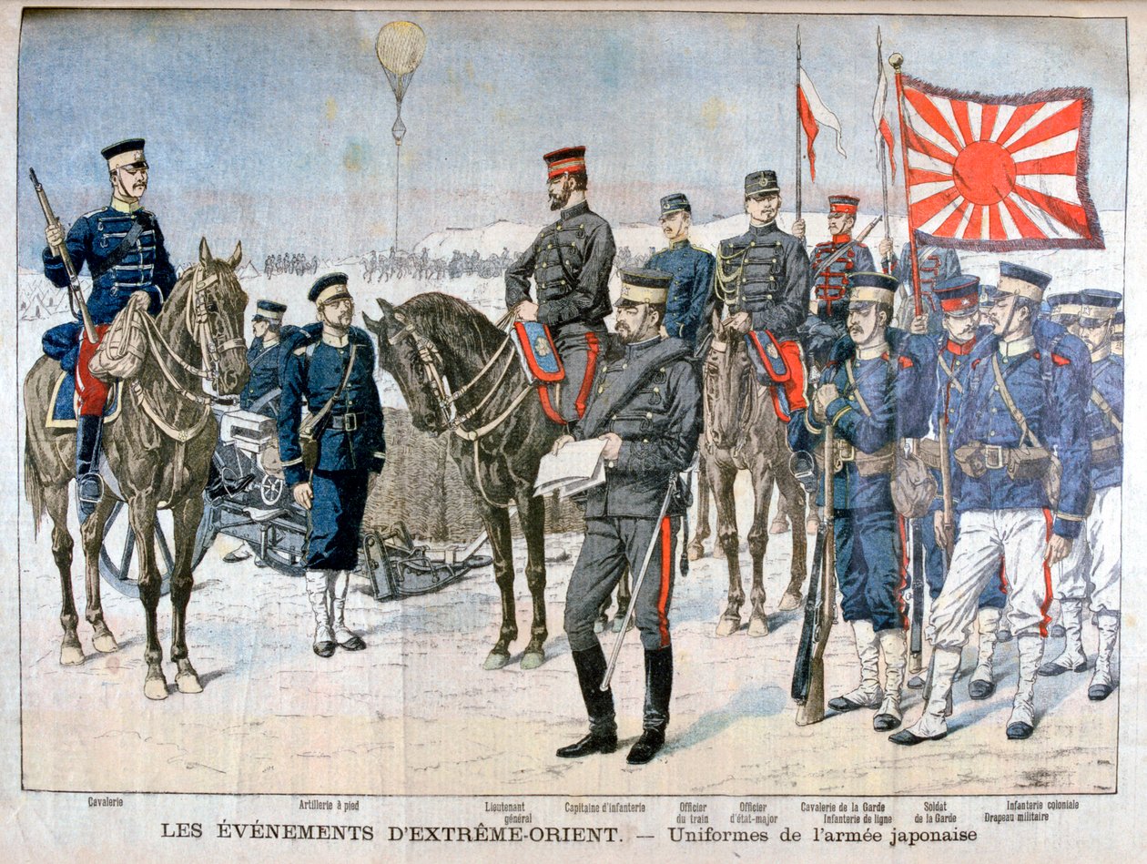 Uniformer fra den japanske hæren, Manchuria, 1904 av Unbekannt
