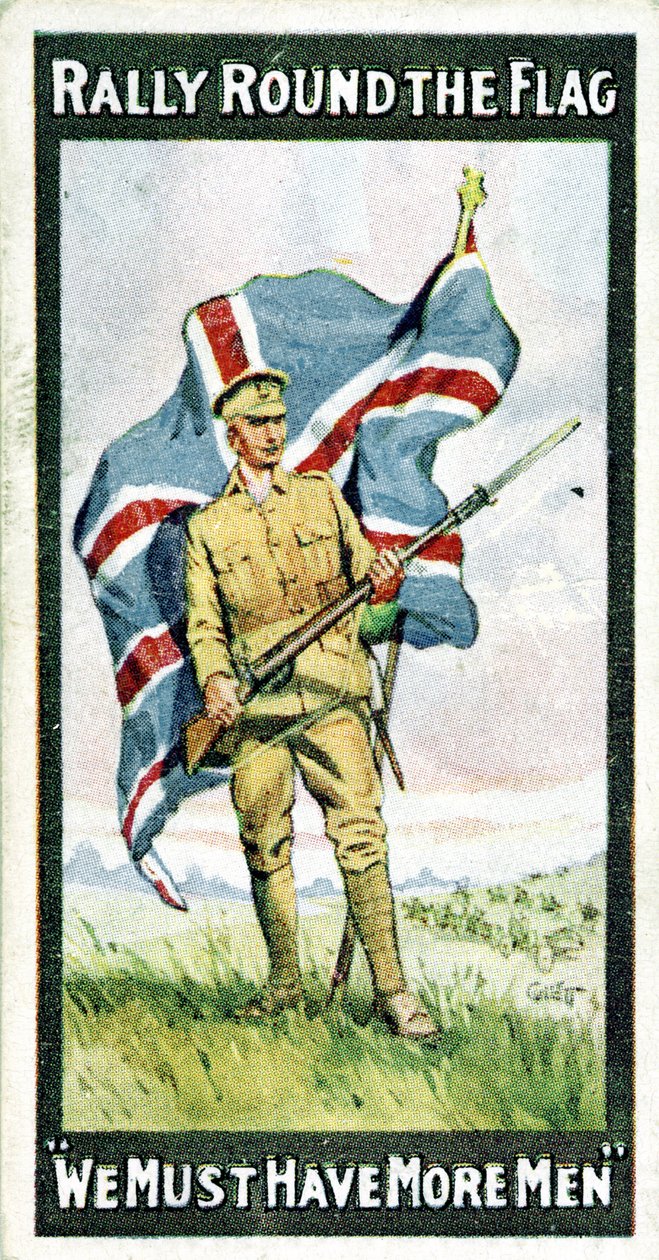 Storbritannia: Sigarettkort - WW1 Rekruttering av Unbekannt