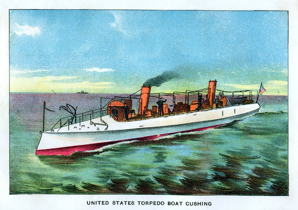 USAs torpedobåt Cushing, 1890-tallet av Unbekannt
