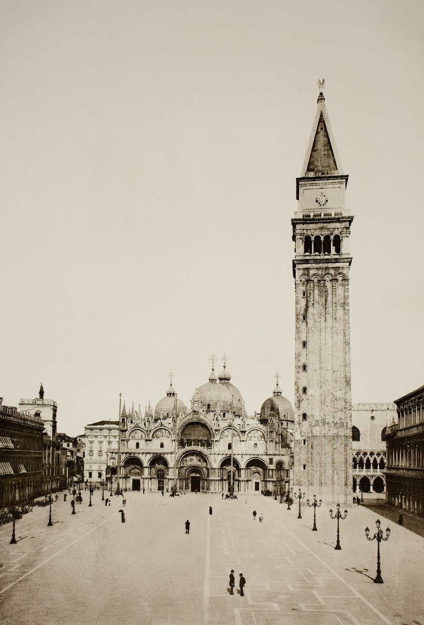 Uten tittel 96, ca. 1890. [Markusbasilikaen og Campanile, Venezia]. av Unbekannt