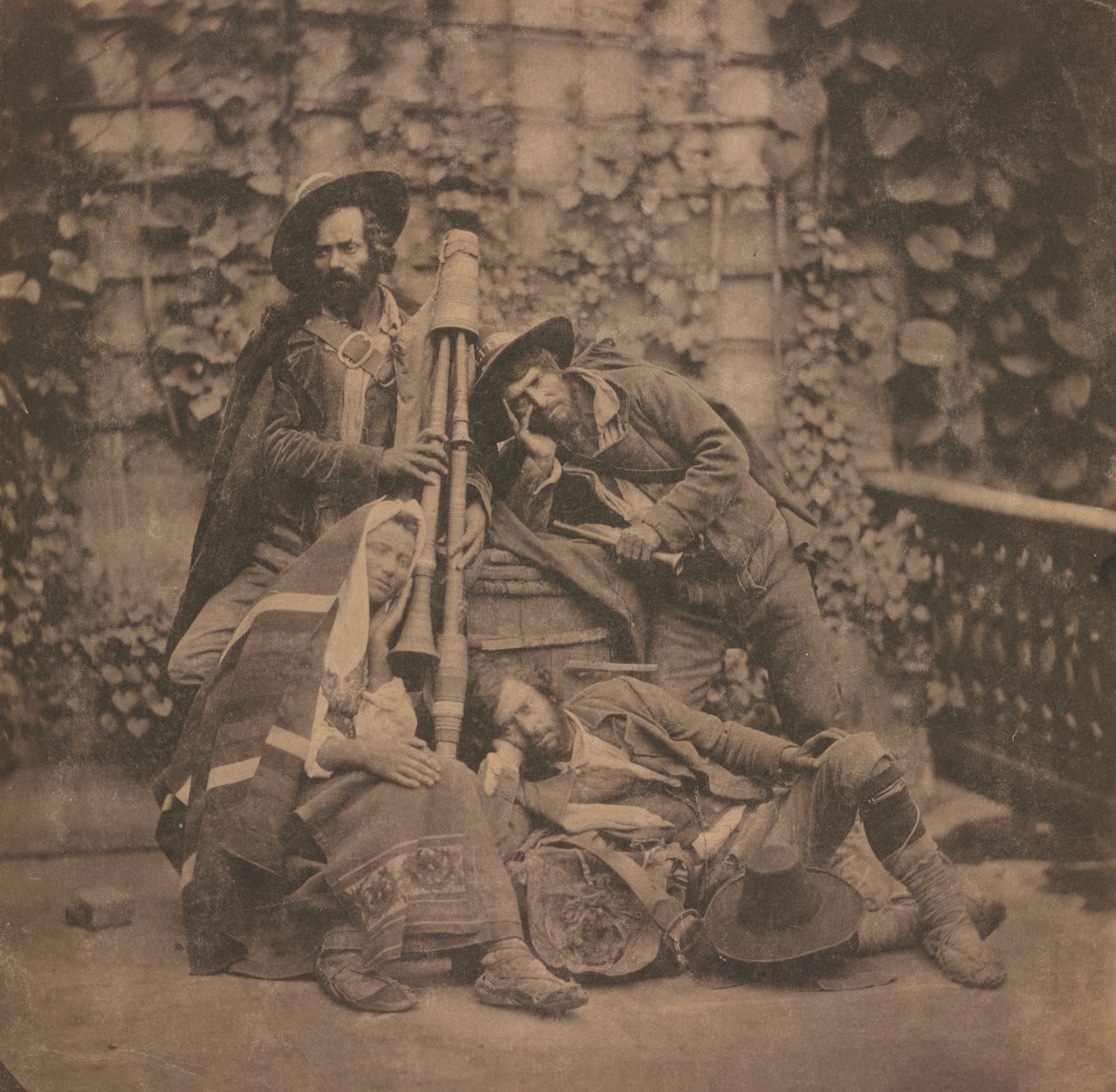 Uten tittel Pifferari, ca. 1851-1855. av Unbekannt