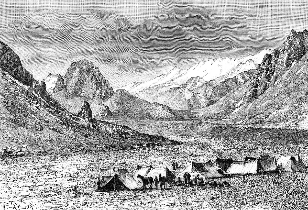 Øvre Kara-Kash-dalen, ca 1890 av Unbekannt