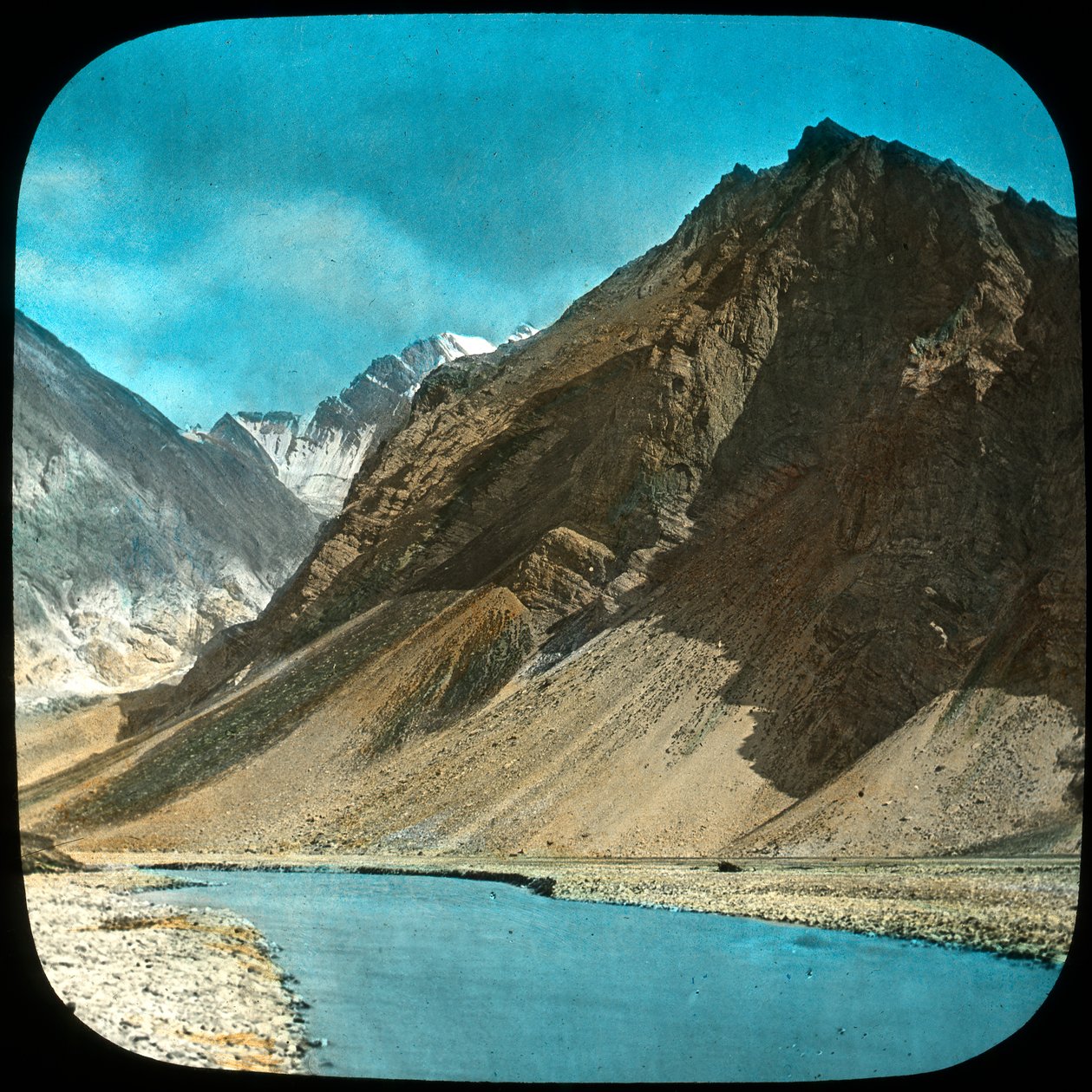 Øvre løp av Indus-elven, Kashmir, India, slutten av 1800- eller begynnelsen av 1900-tallet av Unbekannt