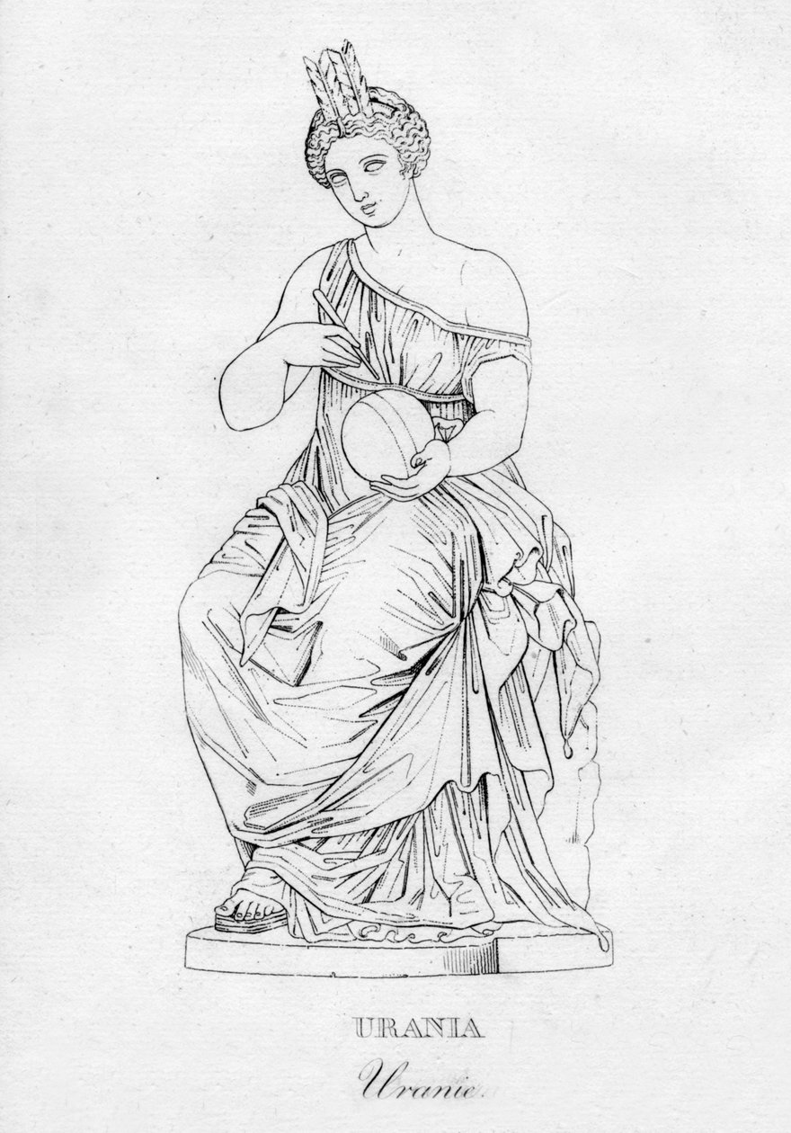 Urania Uranie, c1850 av Unbekannt