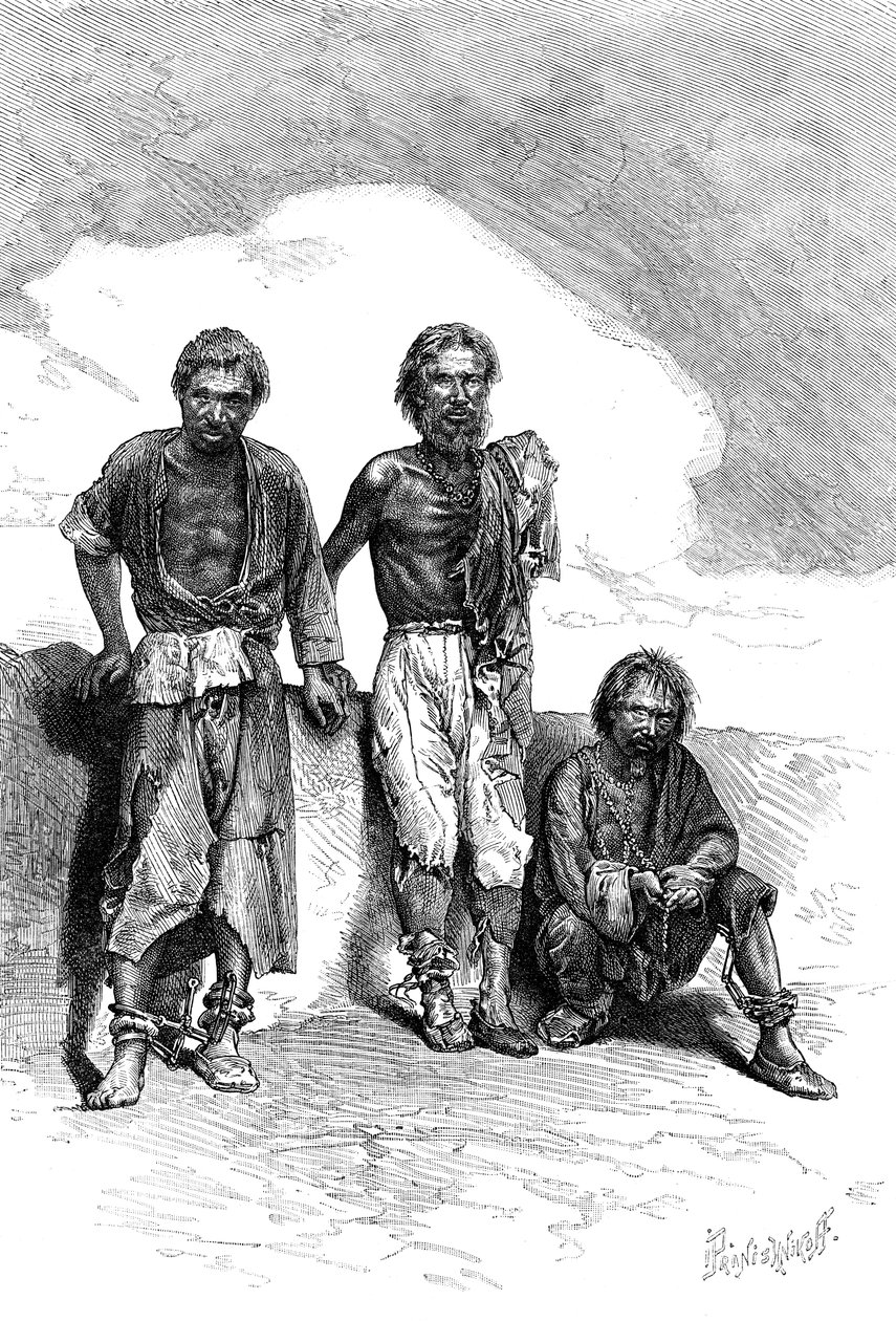 Vagrant Convicts, Kina, c1890 av Unbekannt