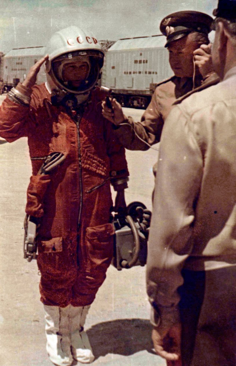 Valentina Tereshkova, russisk kosmonaut, Baikonur Cosmodrome, USSR, 16. juni 1963 av Unbekannt