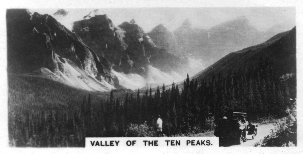 Valley of the Ten Peaks, Banff nasjonalpark, Alberta, Canada, ca 1920-tallet av Unbekannt