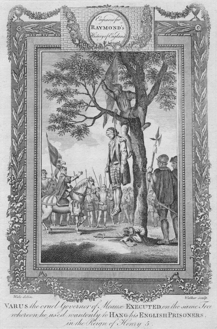 Varus, den grusomme guvernøren i Meaux henrettet, 1787 av Unbekannt