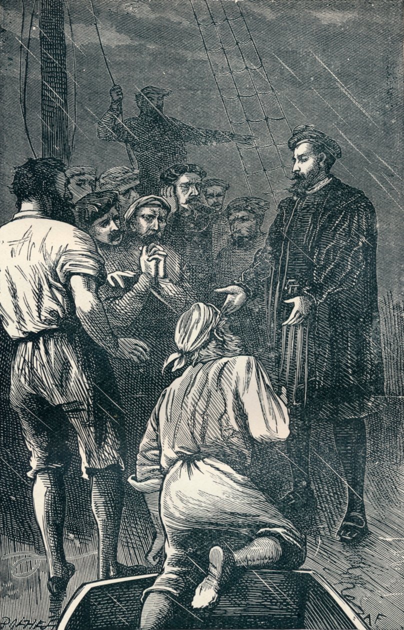 Vasco da Gama nekter å vende tilbake igjen, 1904 av Unbekannt
