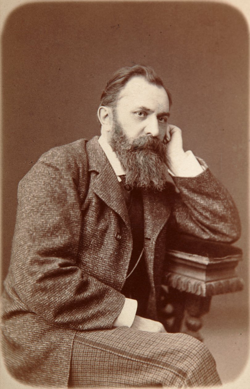 Vasily Perov , russisk kunstner, 1880 av Unbekannt
