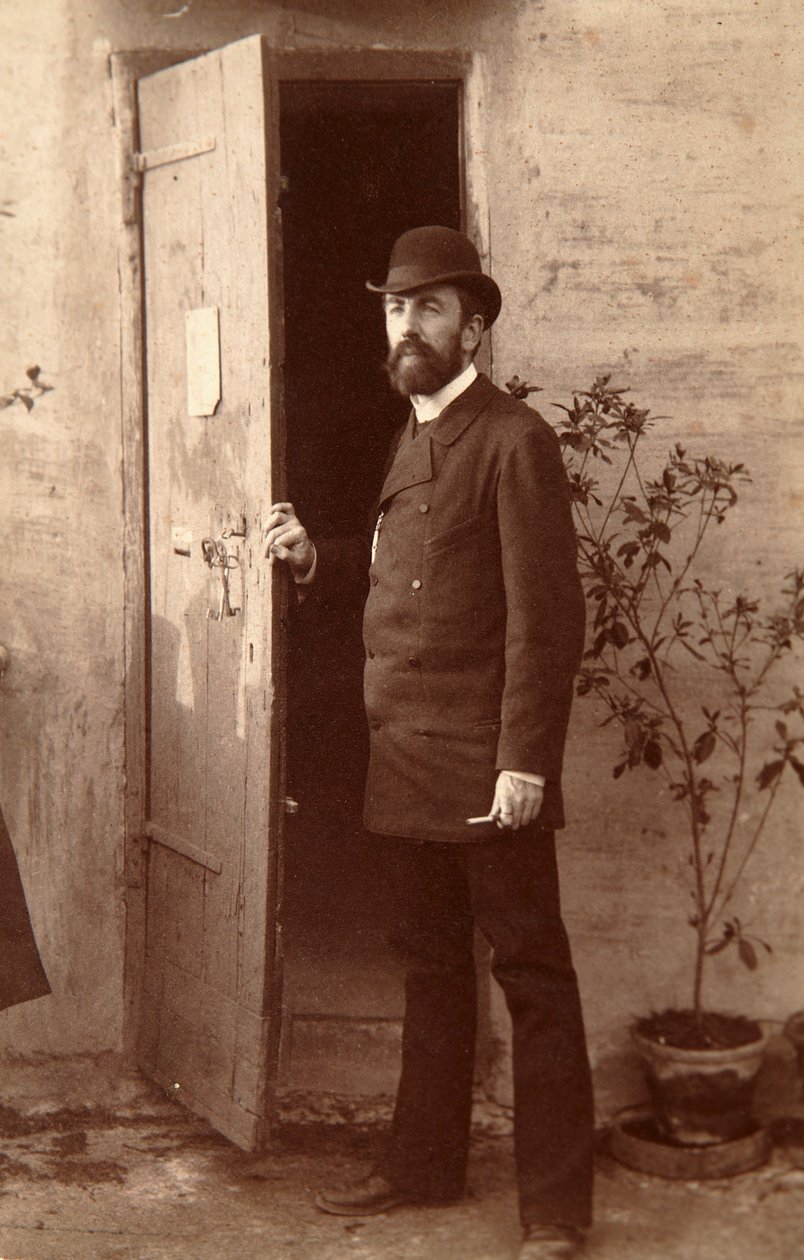 Vasily Polenov , russisk kunstner, 1884 av Unbekannt