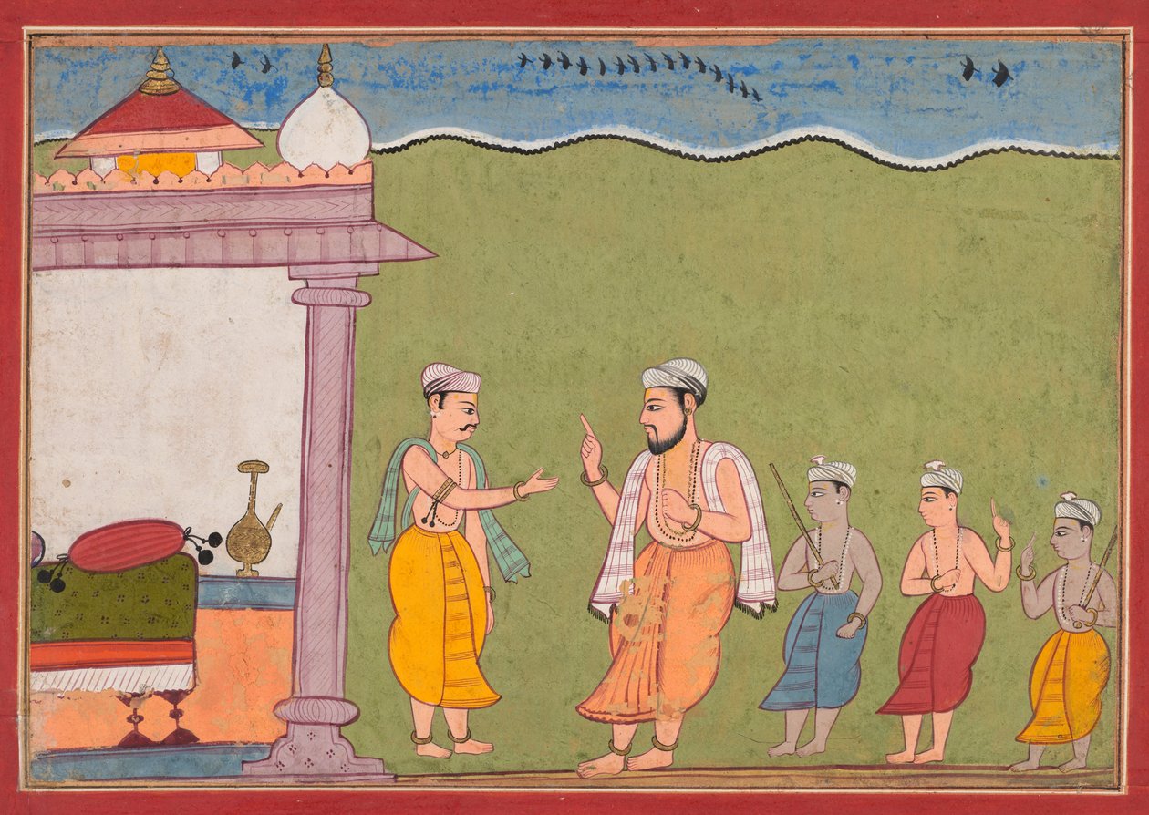 Vasudeva møter Nanda fra den Bhagavata Purana, ೧೬೧೦. av Unbekannt
