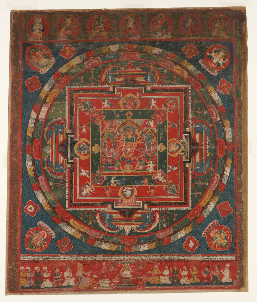 Vasudhara Mandala, datert til 1777 Samvat 897. av Unbekannt