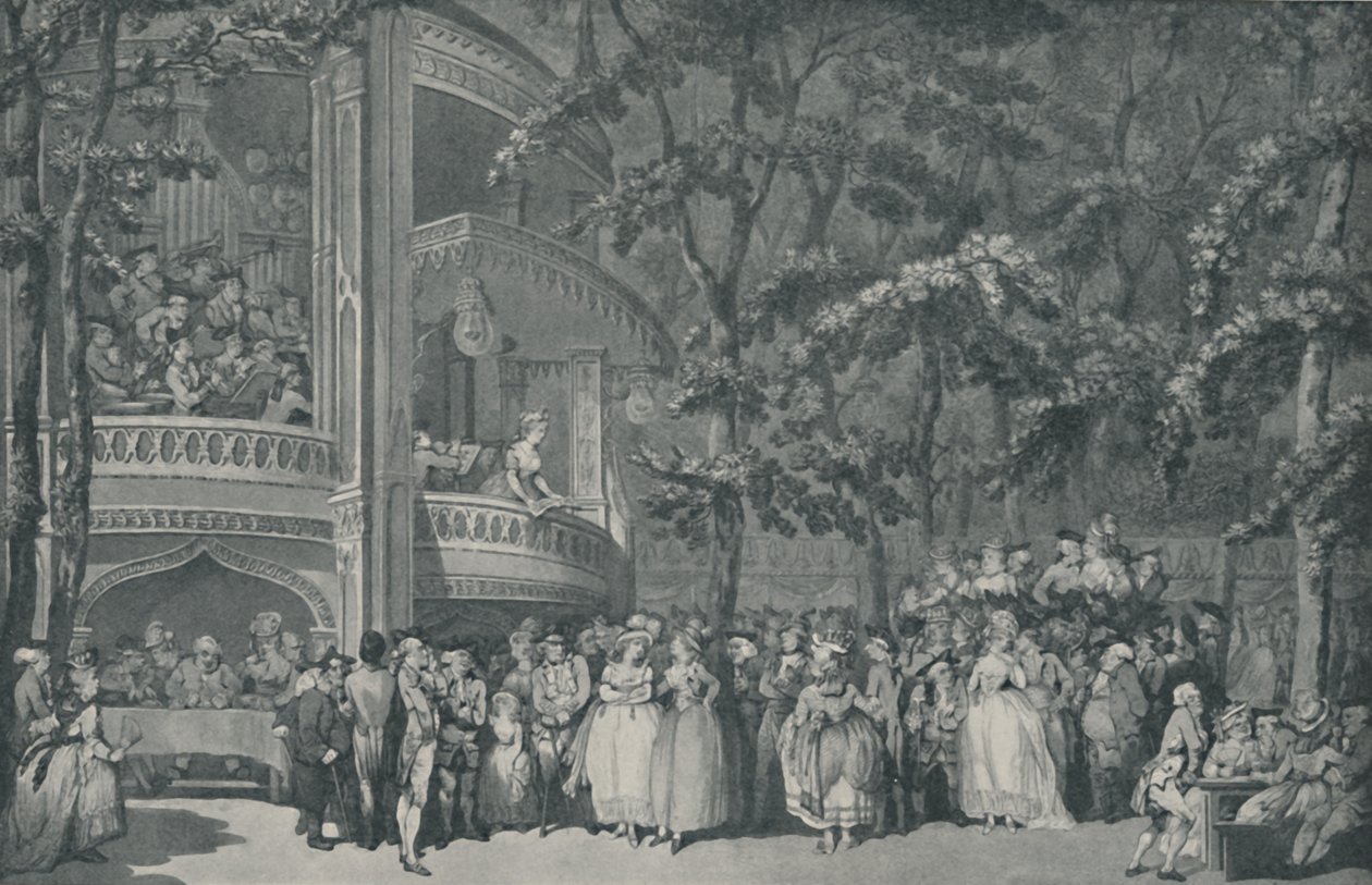 Vauxhall Gardens, 1785, 1920 av Unbekannt