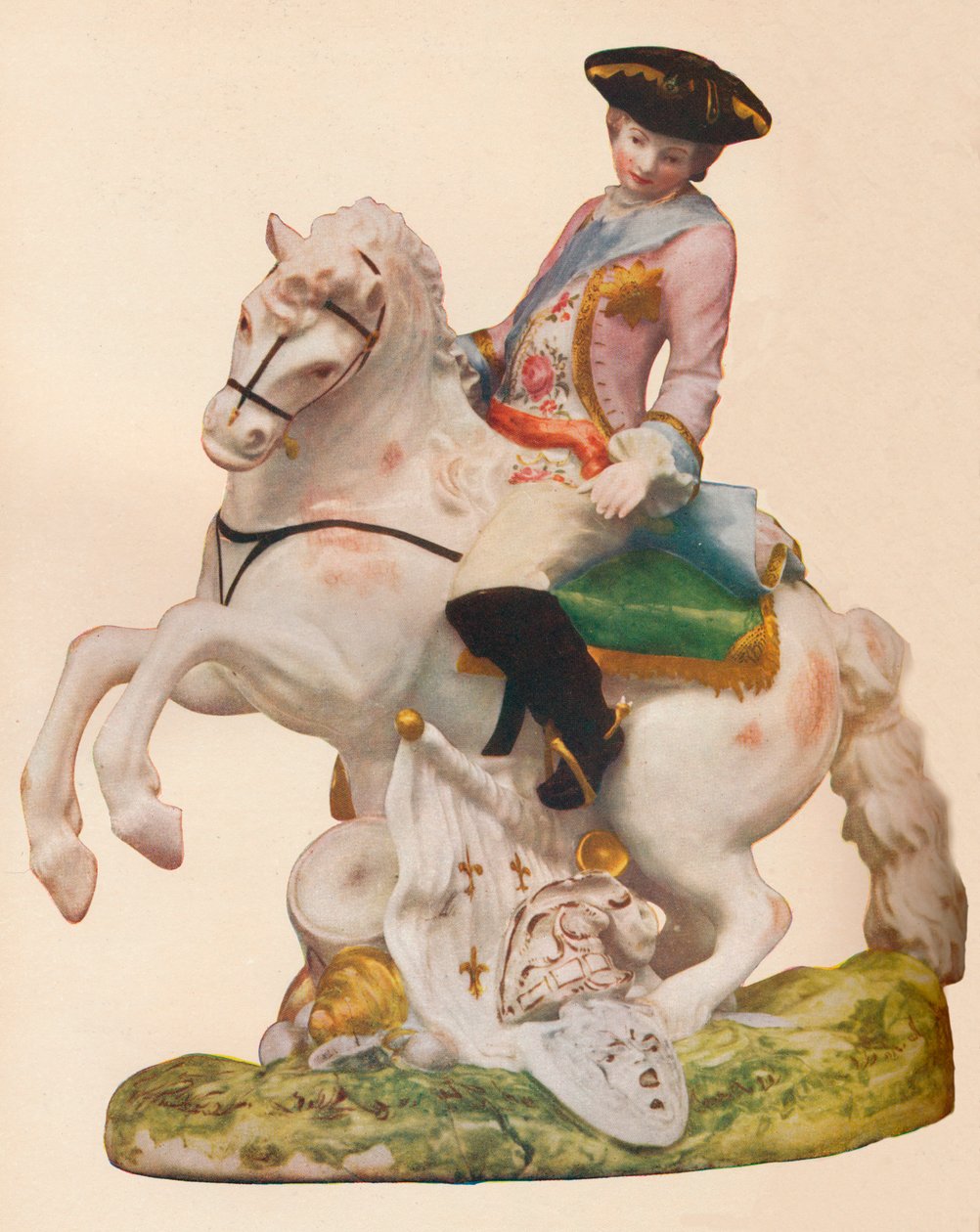 Vauxhall porselensfigur, sannsynligvis som representerer Ferdinand, hertug av Brunswick, c1755-60. av Unbekannt