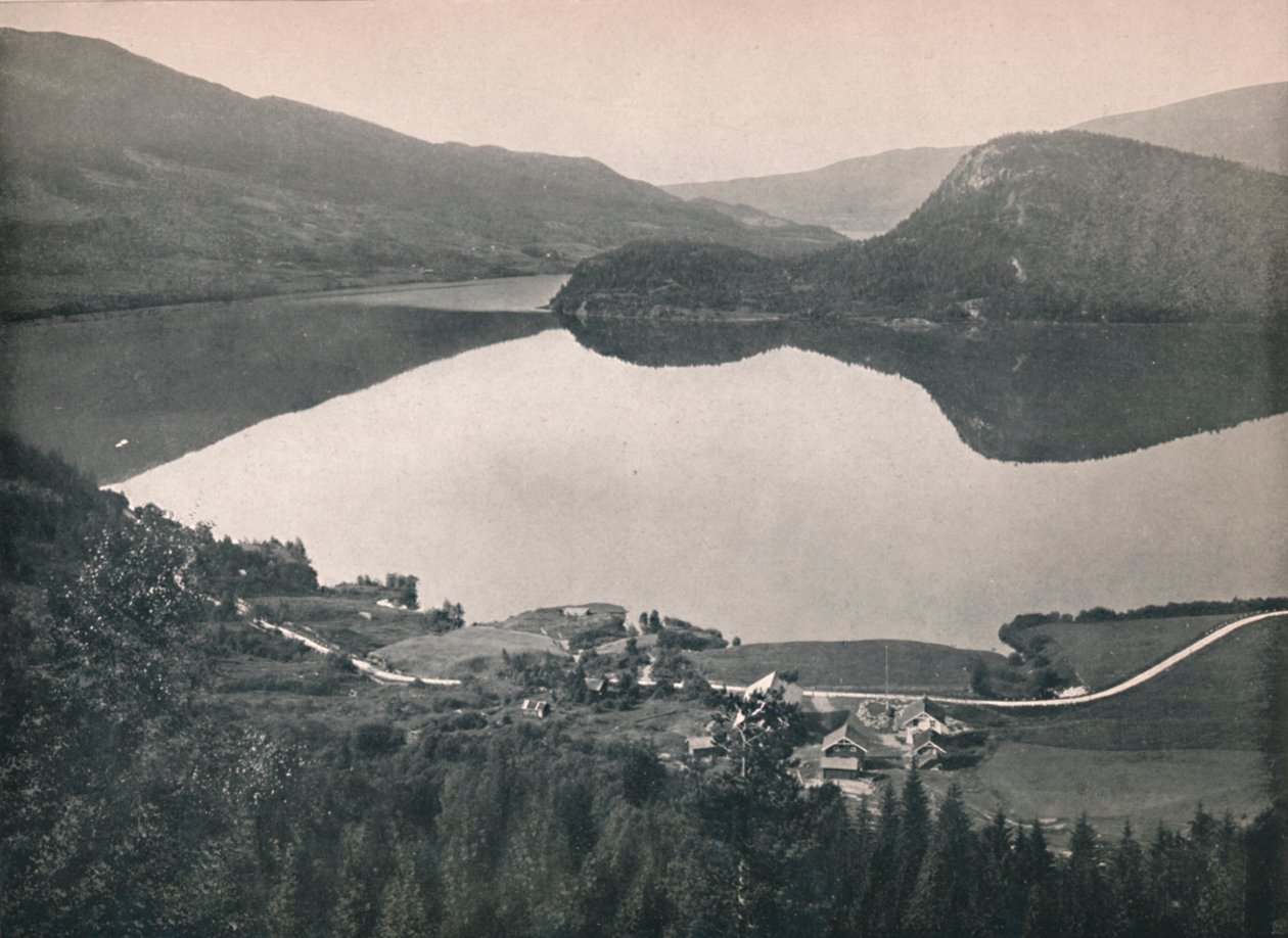 Ved Haverstingstunnelen, Bergensbanen, 1914. av Unbekannt
