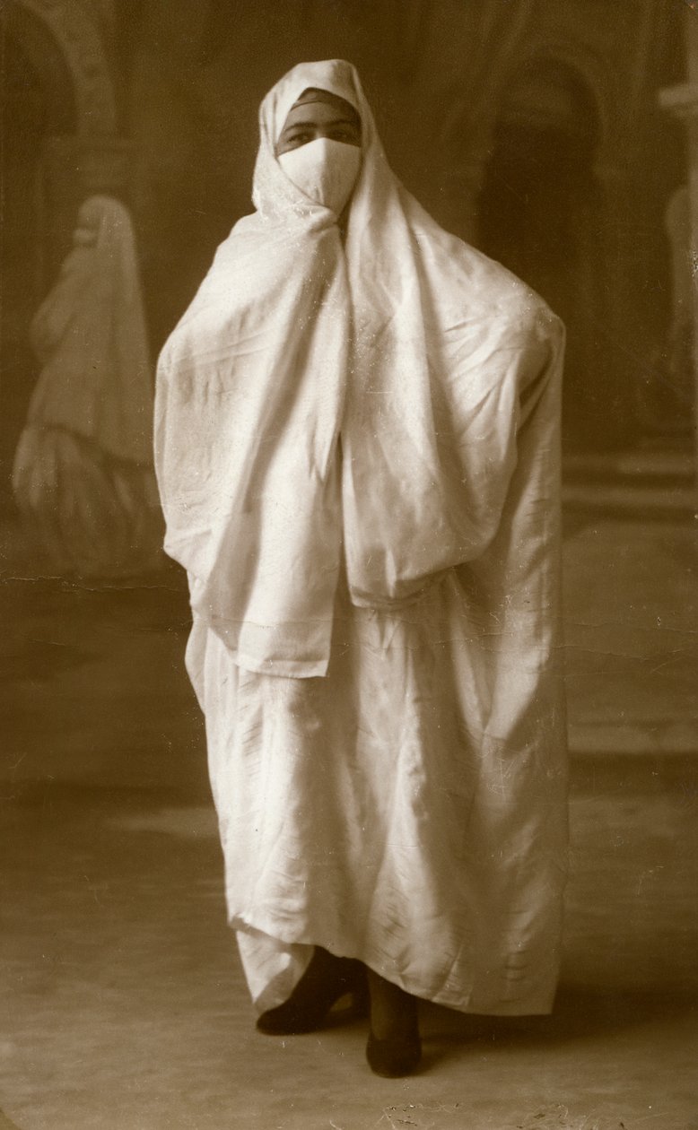 Tilslørt kvinne, Alger, Algerie, 1943 av Unbekannt