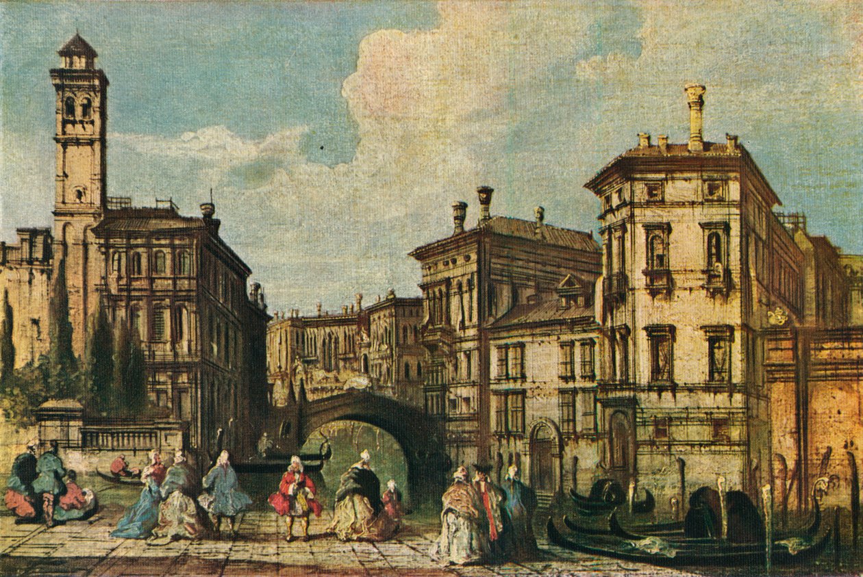 Venezia: Inngang til Cannaregio, 1800-tallet av Unbekannt