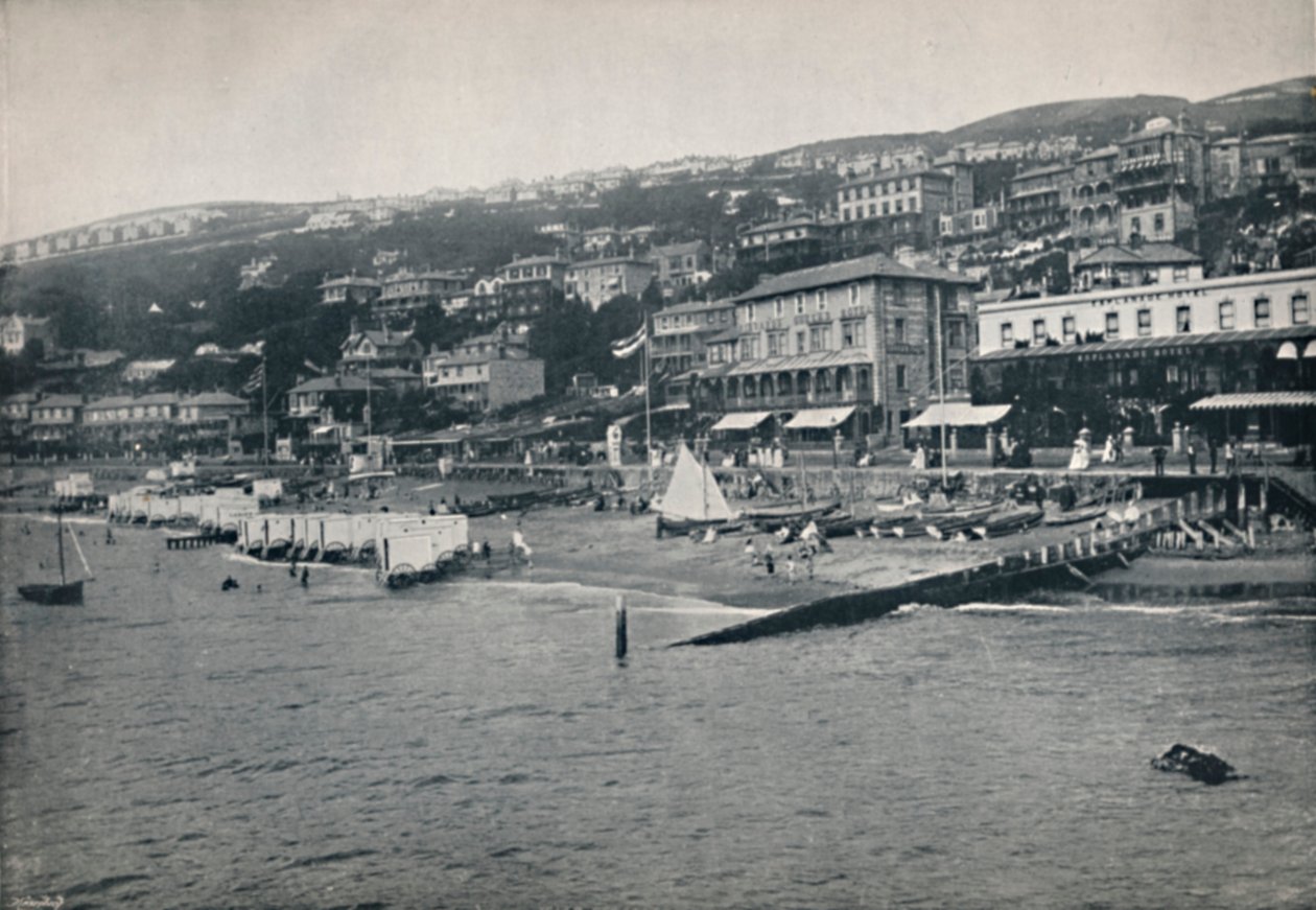 Ventnor - Panorama fra havet, 1895 av Unbekannt