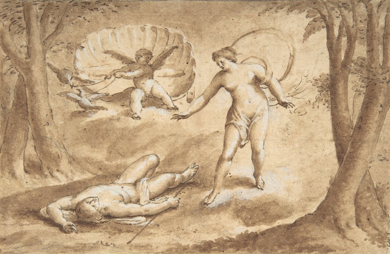 Venus Discovering the Death of Adonis, 17th century.    1188339   no       norwegian Successfully Translated  Original: Mountain farm with woman and cow Translat: Mountain farm with woman and cow 1325111 no norwegian Successfully Translated Original: Virgi av Unbekannt