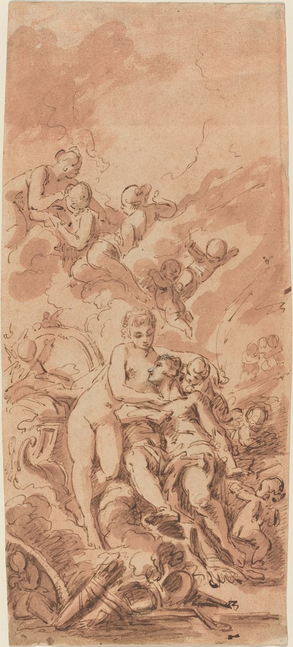 Venus ved Vulcans smia, 1700-tallet. av Unbekannt