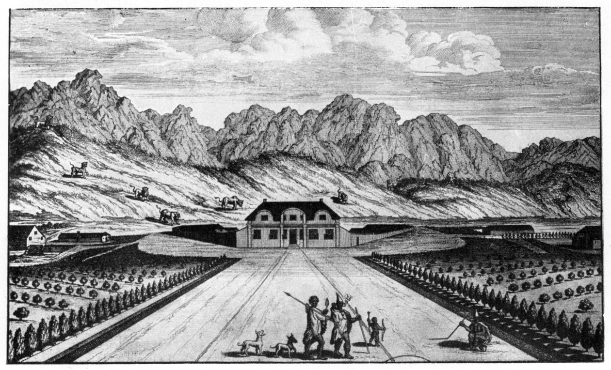 Vergelegen vingård, Sør-Afrika, 1700-tallet 1931 av Unbekannt