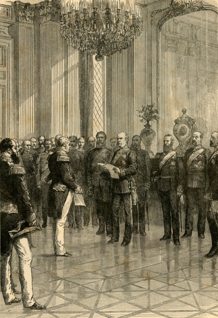 Versailles, 1871: Utroper kong William til keiser av Tyskland, 1890. av Unbekannt