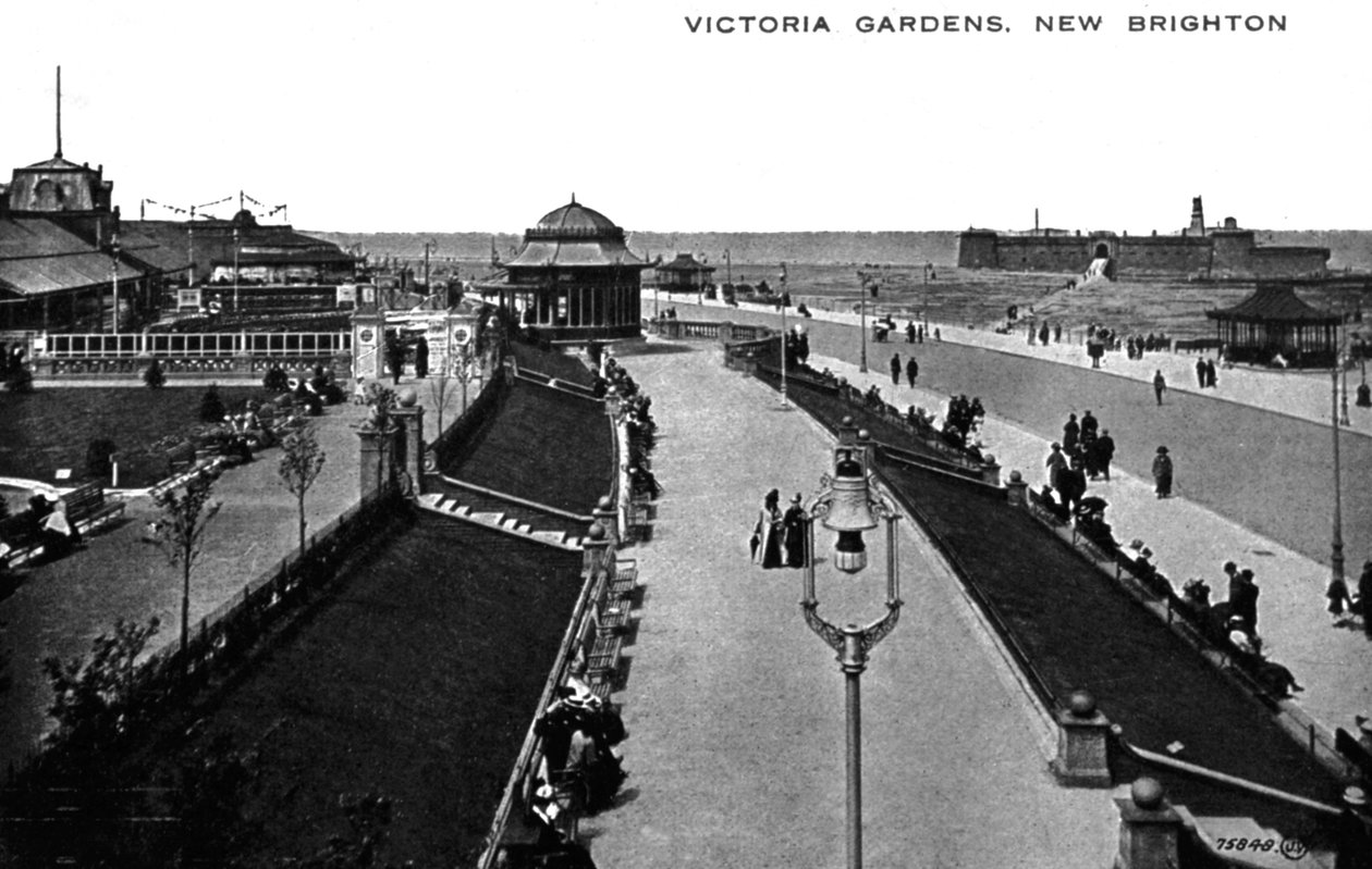 Victoria Gardens, New Brighton, Lancashire, tidlig på 1900-tallet av Unbekannt