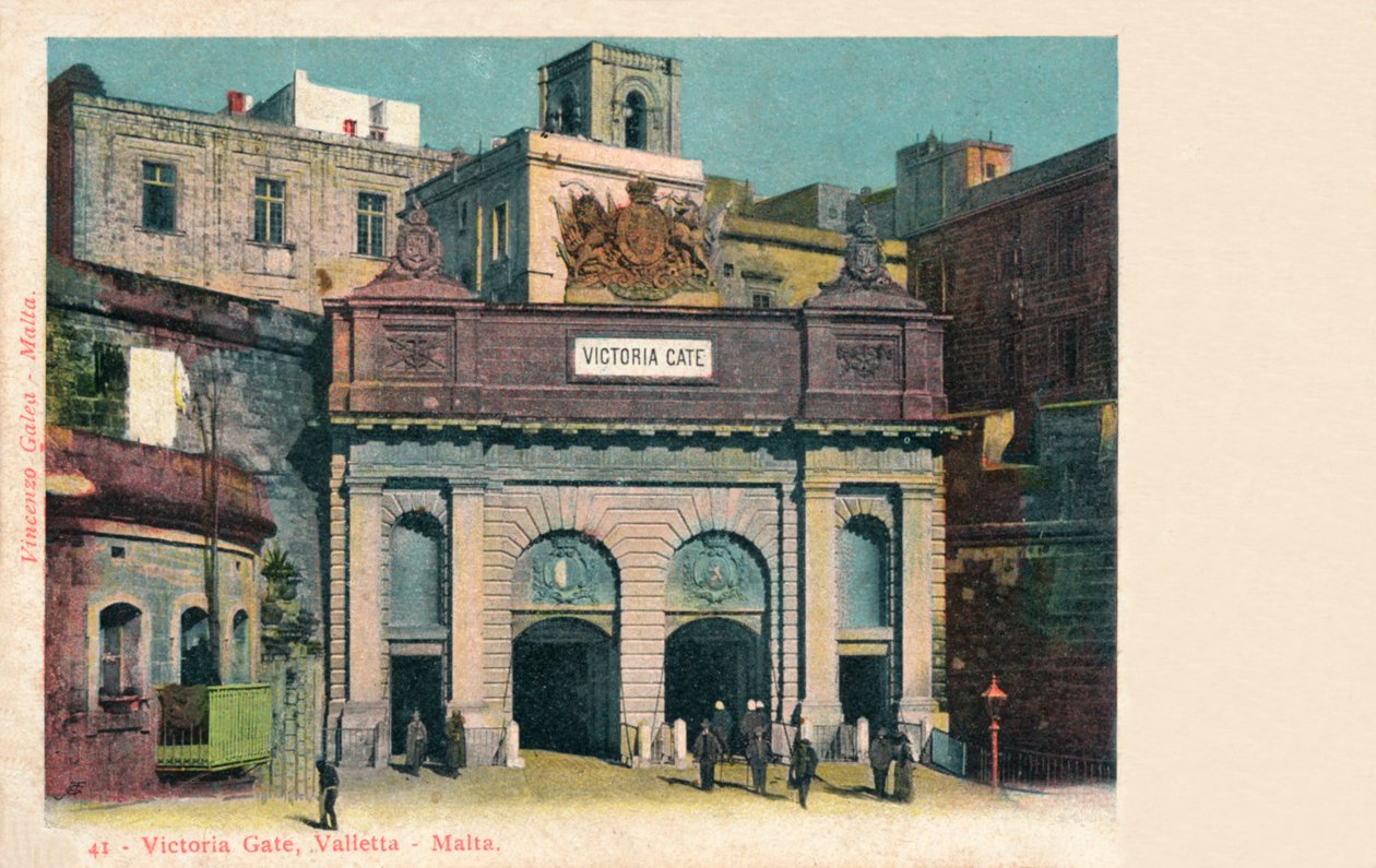 Victoria Gate, Valletta - Malta, ca 1900 av Unbekannt