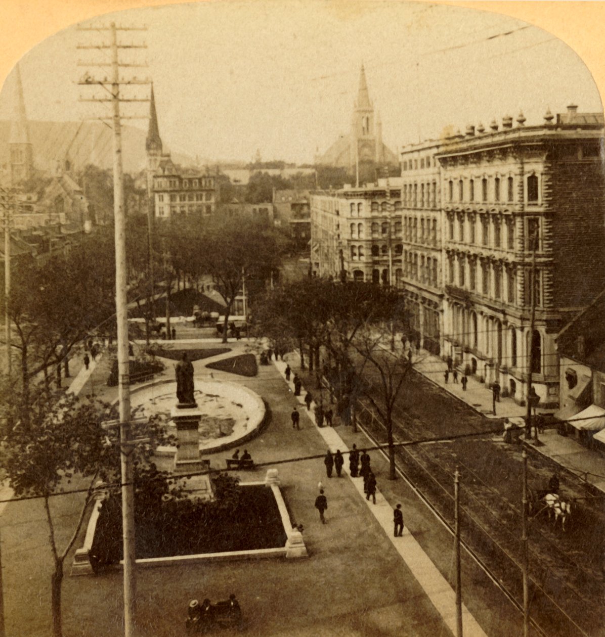 Victoria Square, Montreal, Canada, 1904. av Unbekannt