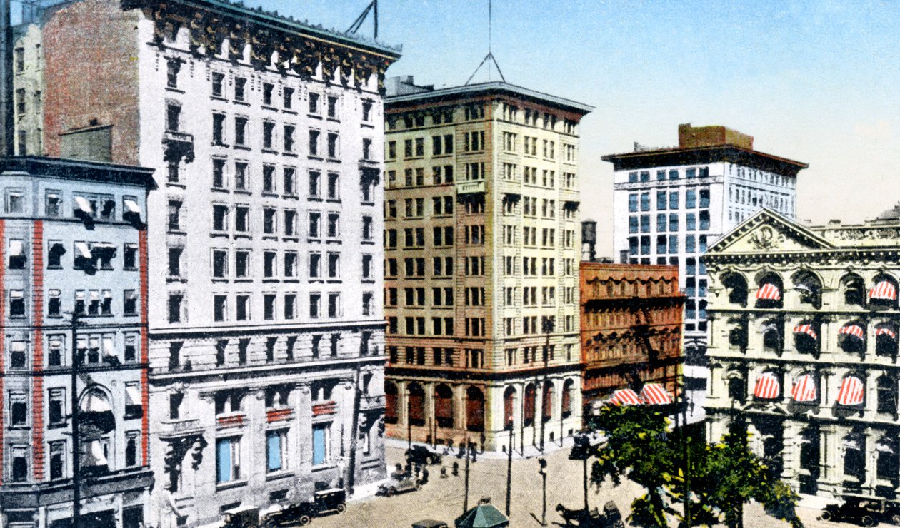 Victoria Square, St James Street, Montreal, Canada, ca 1900-tallet av Unbekannt
