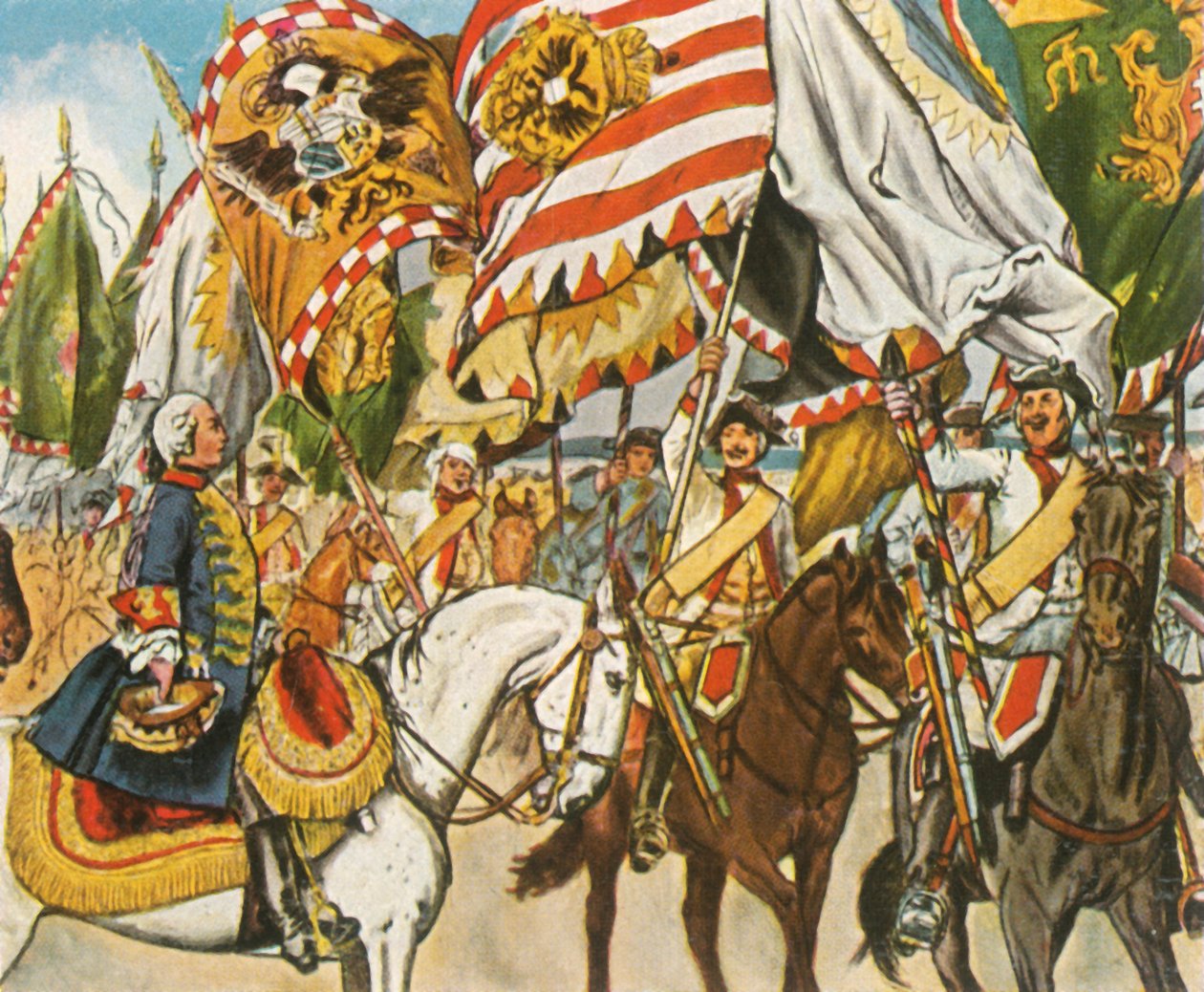 Seiersfeiring på Hohenfriedberg, 4. juni 1745, 1936. av Unbekannt