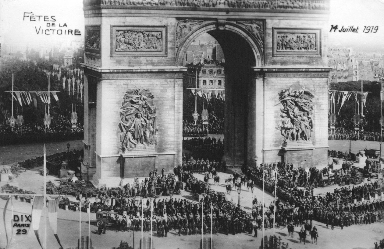 Seiersparade, Paris, 14. juli 1919 av Unbekannt