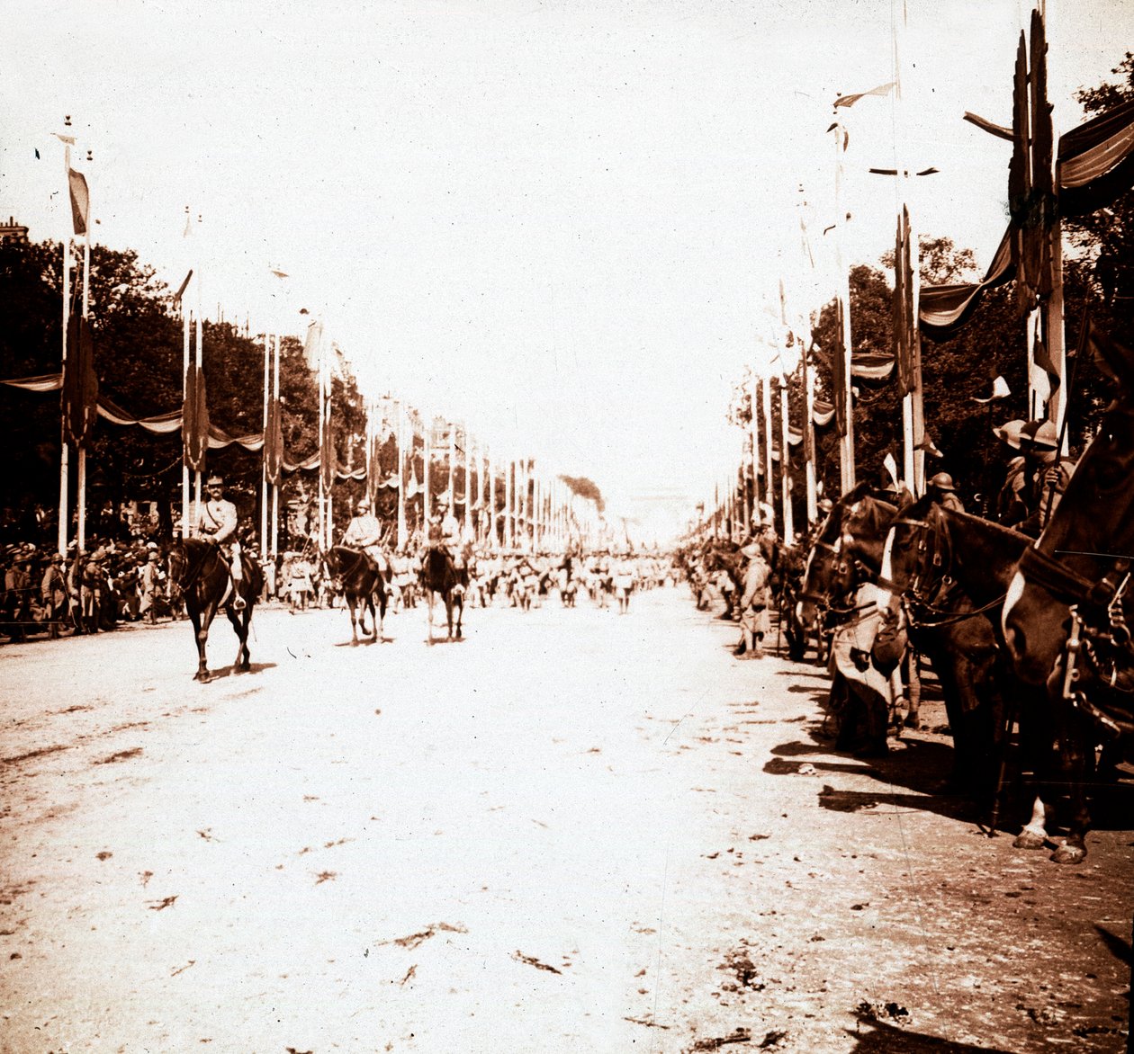 Seiersparade, Paris, Frankrike, c1918-c1919 av Unbekannt