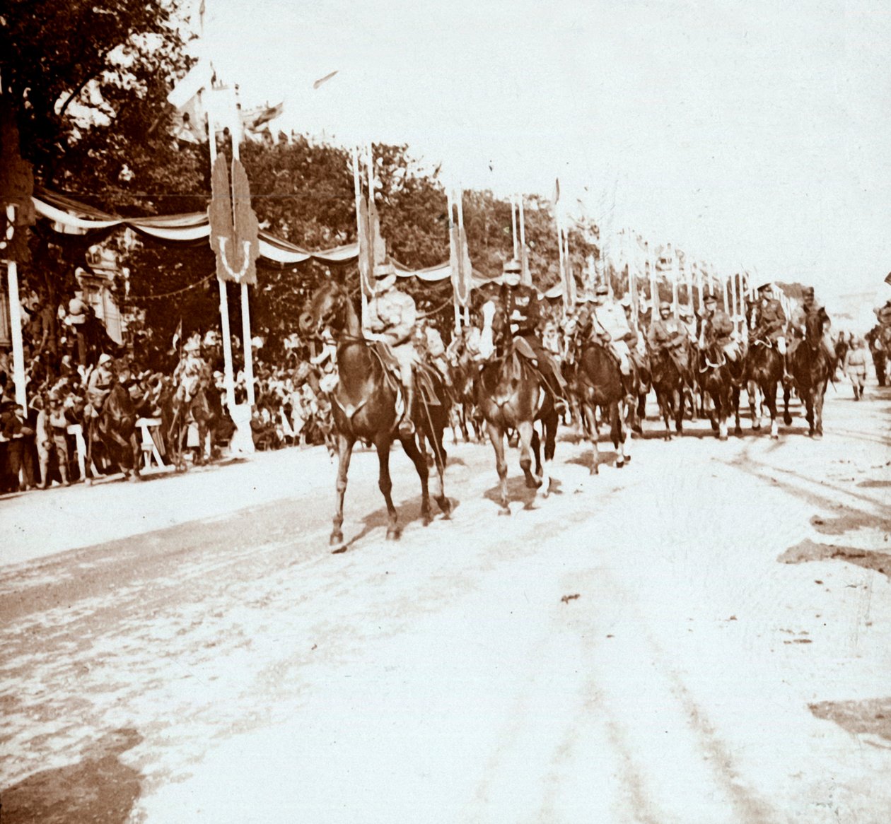 Seiersparade, Paris, Frankrike, c1918-c1919 av Unbekannt