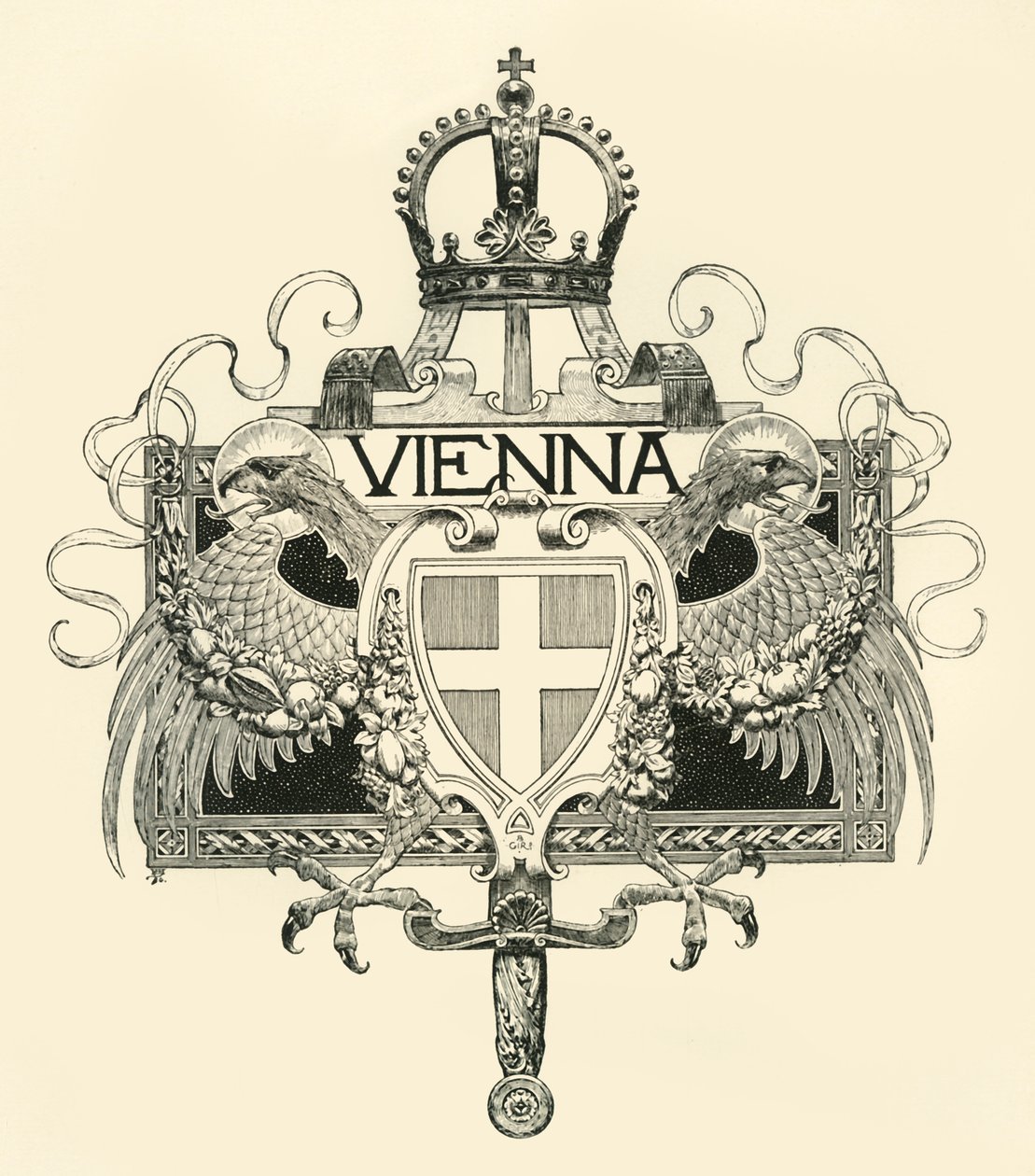 Wien, slutten av 1800-begynnelsen av det 20. århundre. av Unbekannt
