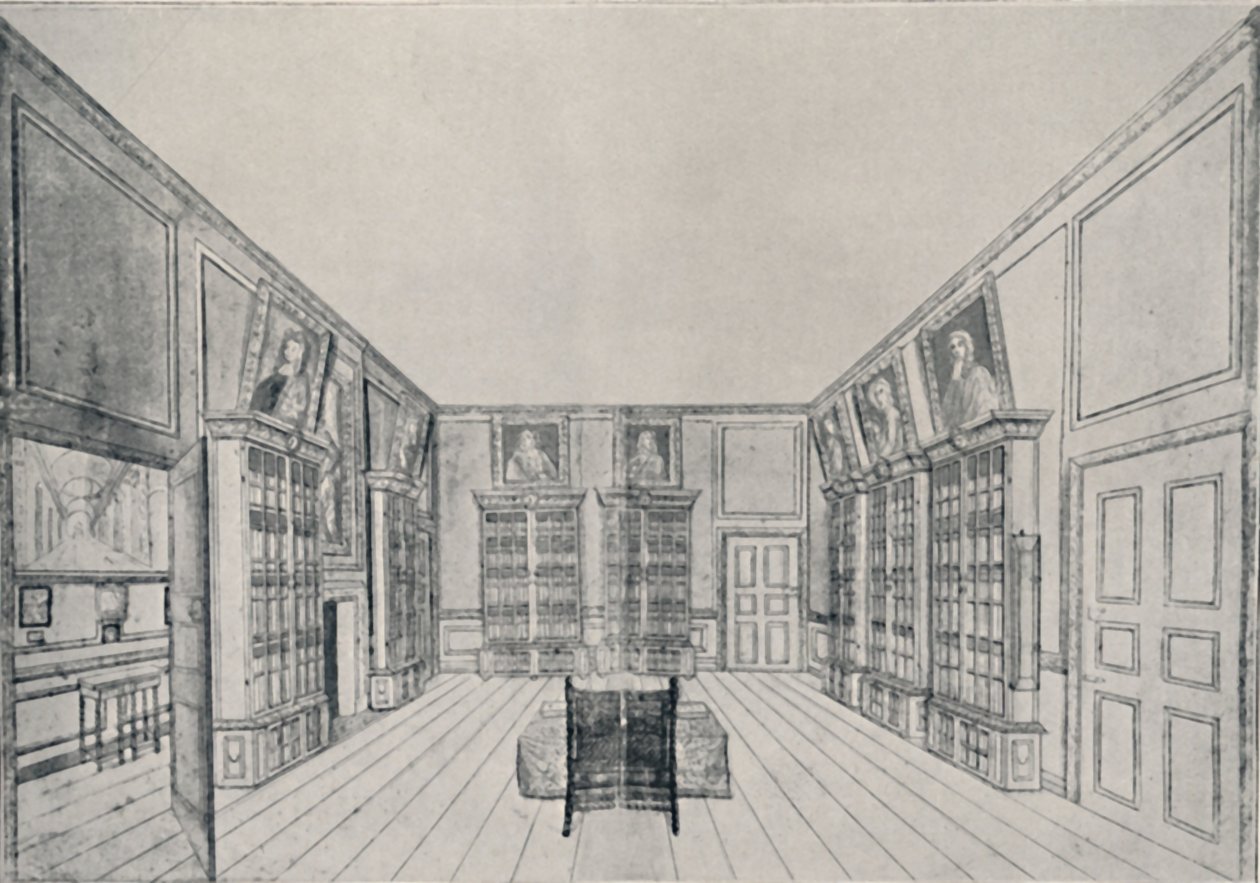 Se ser innover av Samuel Pepys bibliotek i York Building, 1928 av Unbekannt