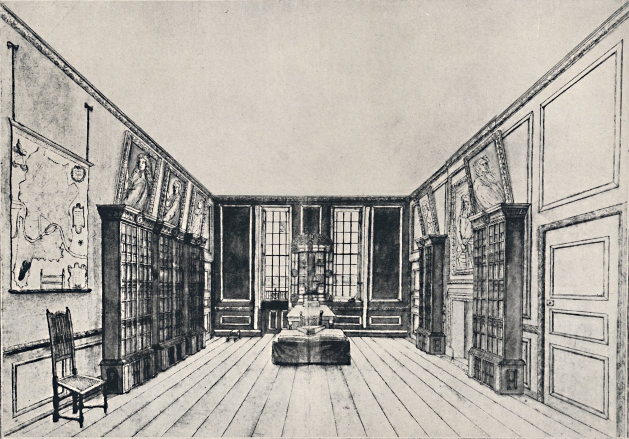 Utsikt mot Themsen i Samuel Pepyss Library, York Buildings, 1928 av Unbekannt