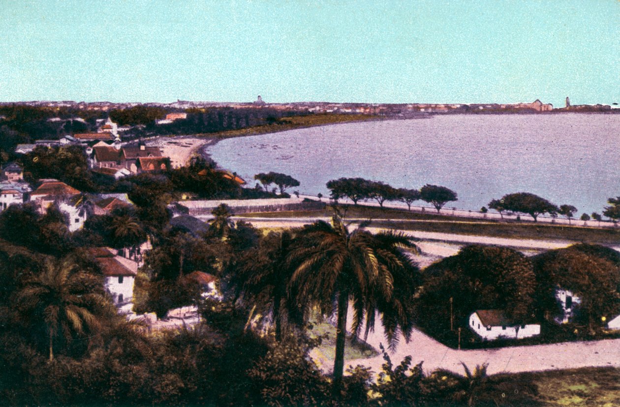 Utsikt fra Malabar Hill, Bombay, India, tidlig på 1900-tallet av Unbekannt