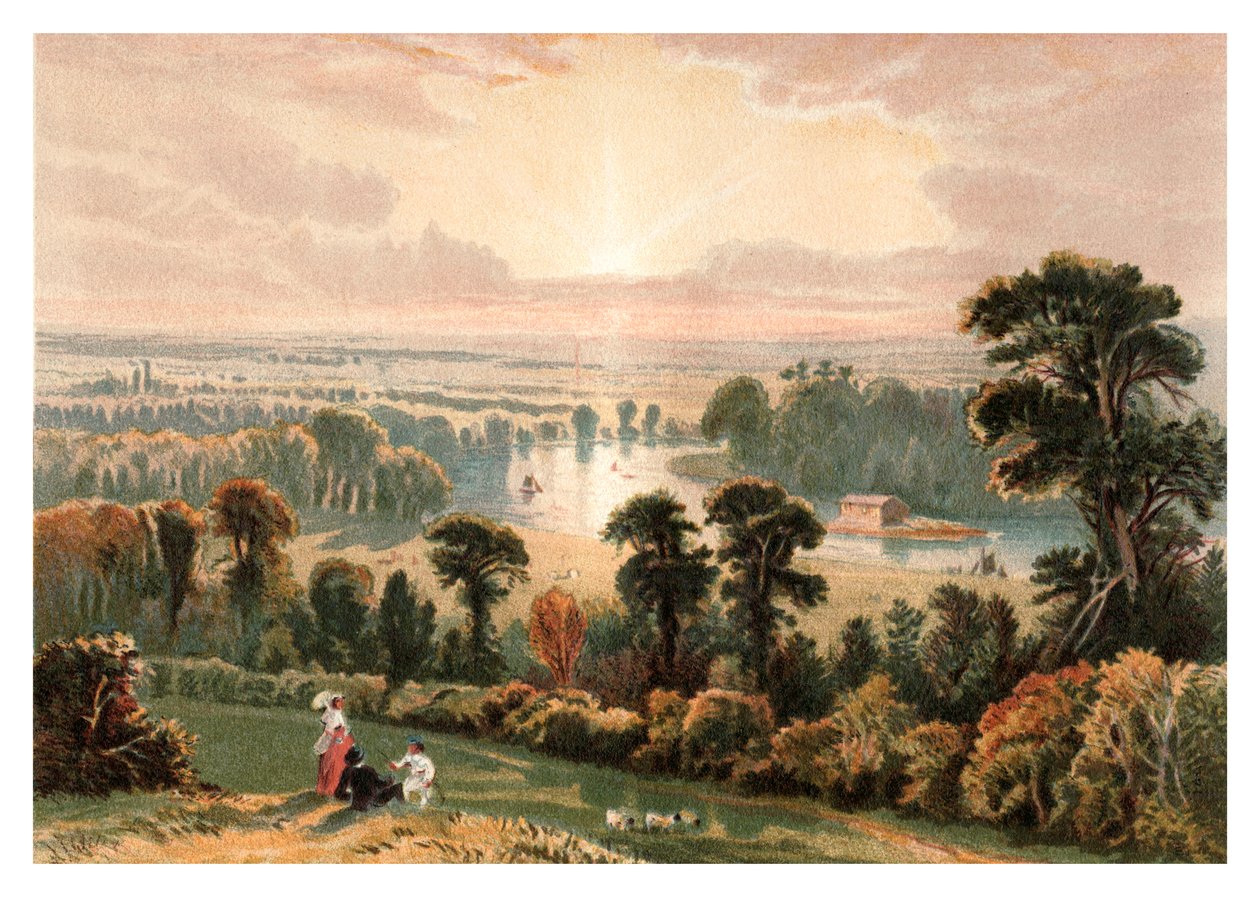 Utsikt fra Richmond Hill, 1880 av Unbekannt