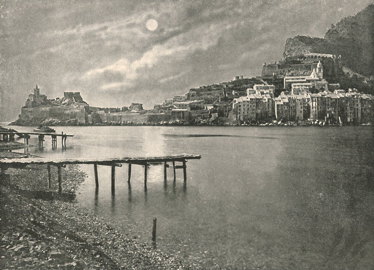 Utsikt fra bukten, La Spezia, Italia, 1895. av Unbekannt