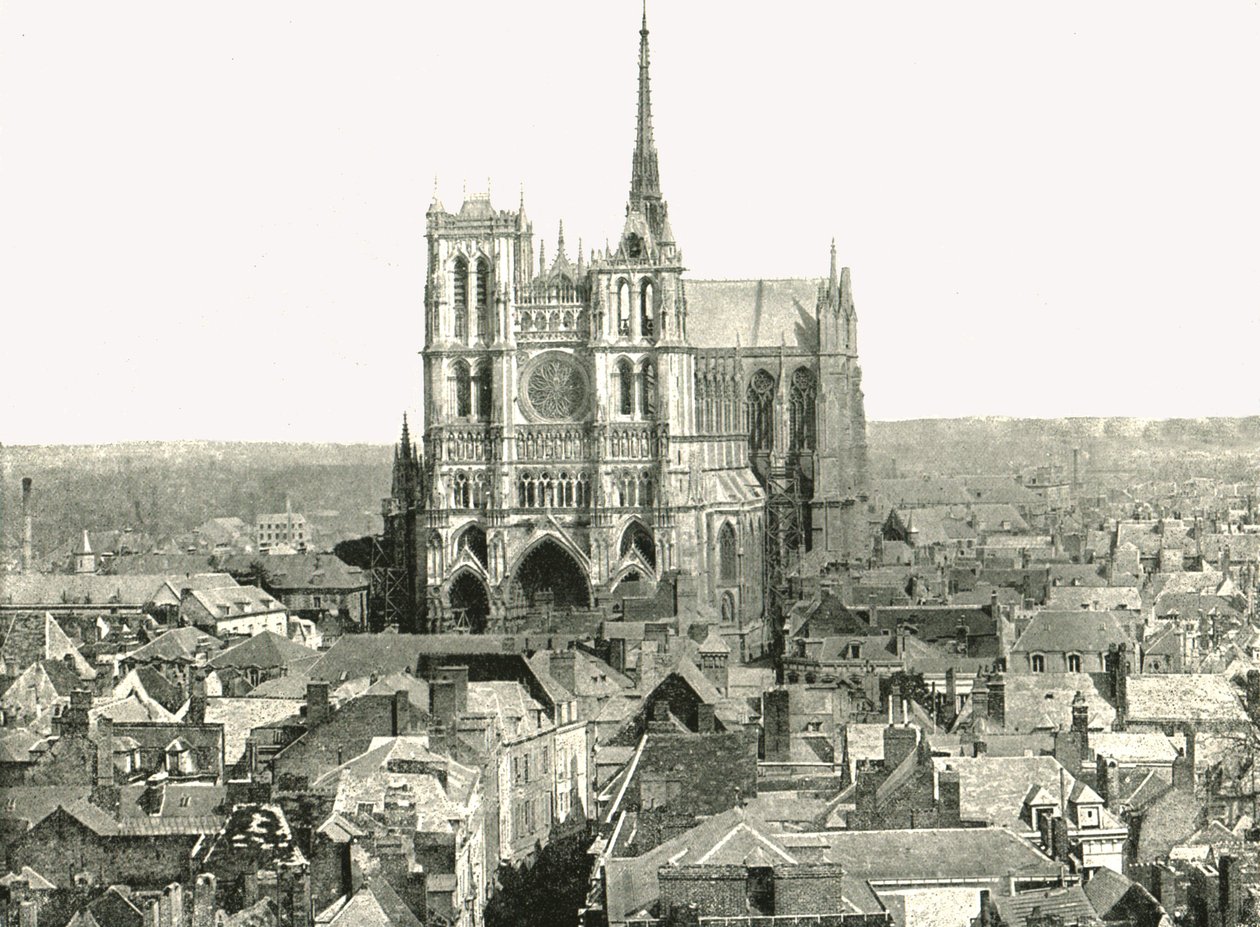 Utsikt fra klokketårnet, Amiens, Frankrike, 1895. av Unbekannt