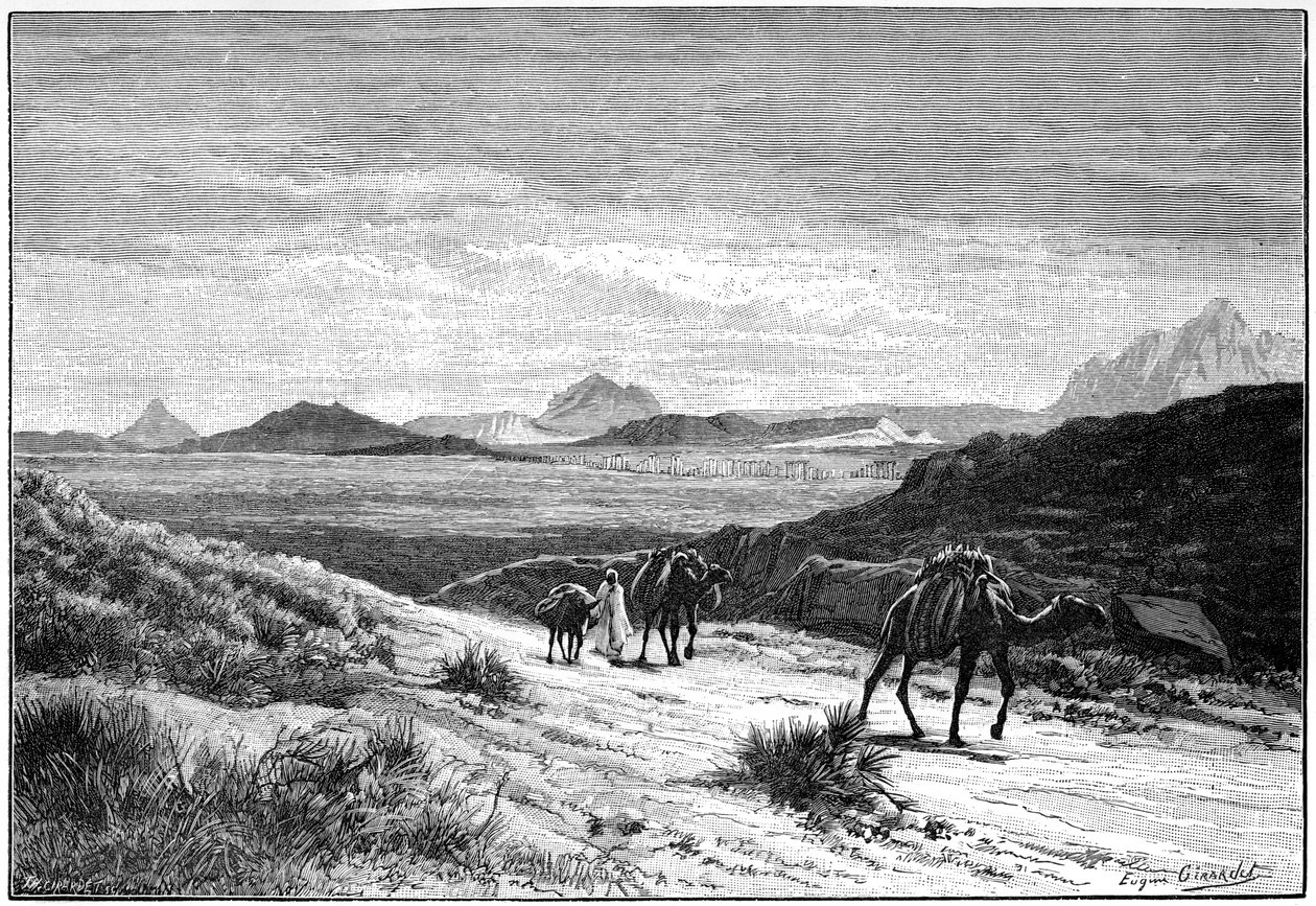 Utsikt fra Tellat-passet, Tunisia, c1890 av Unbekannt