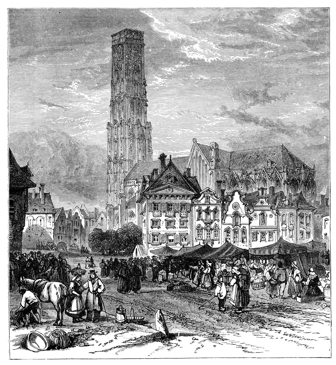Utsikt i Mechelen, Belgia, 1900 av Unbekannt